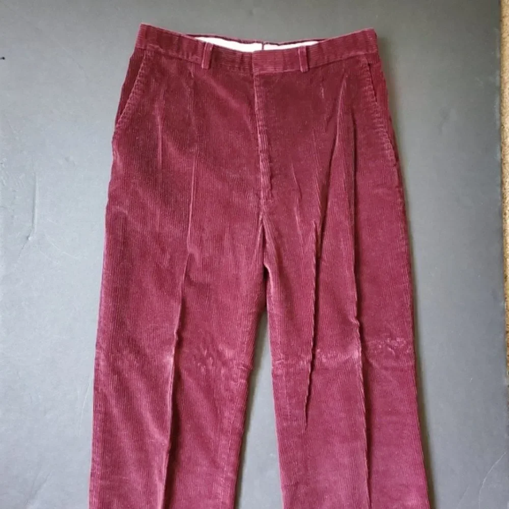 Preswick and Moore maroon corduroy pants